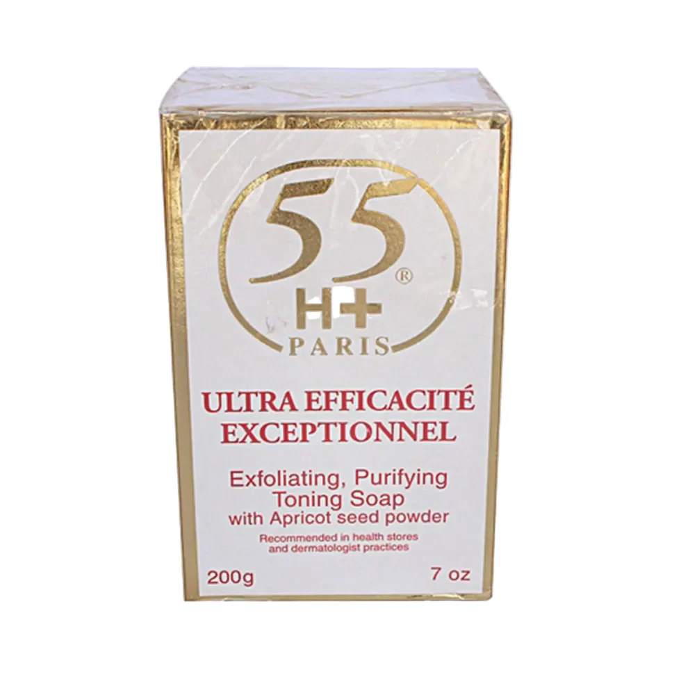 55H+ Paris Exfoliating Soap 200g | Brightening & Deep Cleansing Skin Care