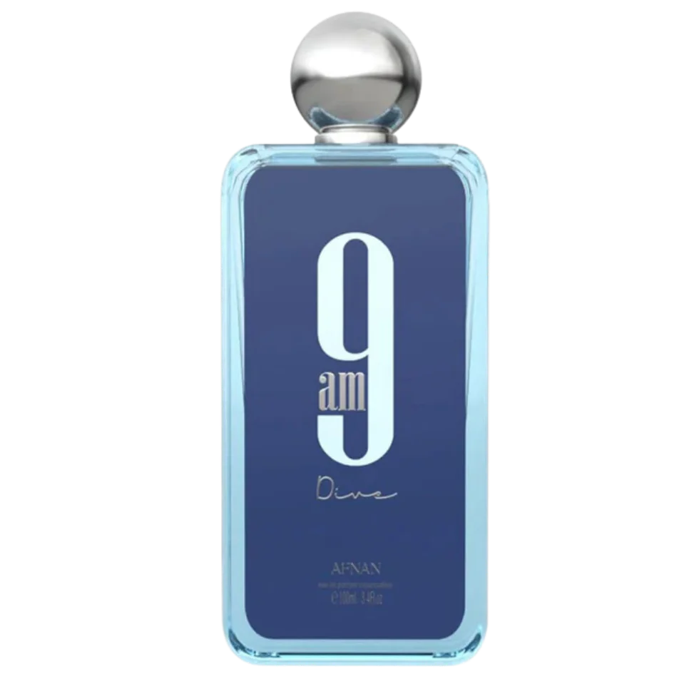 9AM Dive Eau de Parfum by Afnan for Men– 100ml  Fresh Aquatic & Citrus Perfume - Image 2