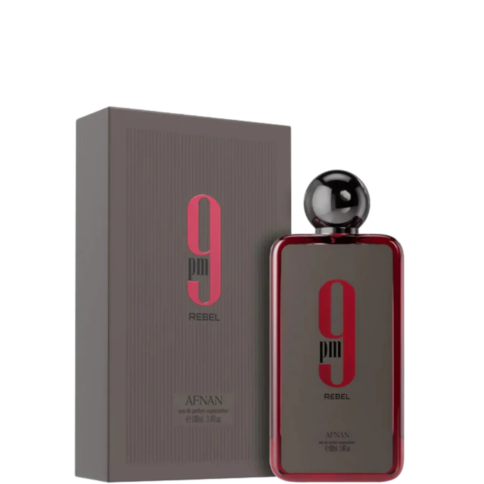 9PM Rebel Eau de Parfum by Afnan – 100ml Fruity, Woody & Amber Unisex Perfume