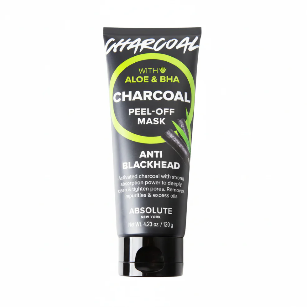 Absolute New York Aloe & BHA Charcoal Peel-Off Mask 100ml | Deep Clean Skin - Image 2