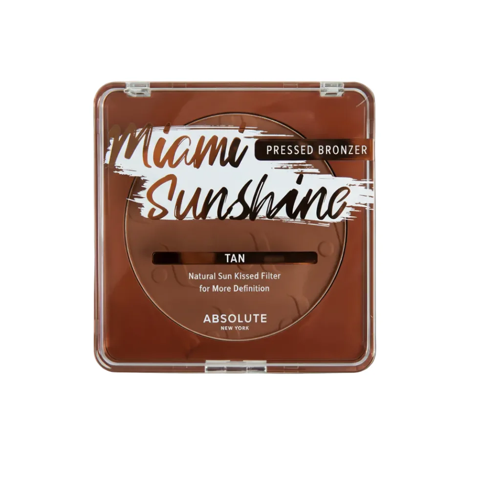 Absolute New York Miami Sunshine Pressed Bronzer | Natural Glow Face Bronzer - Image 3