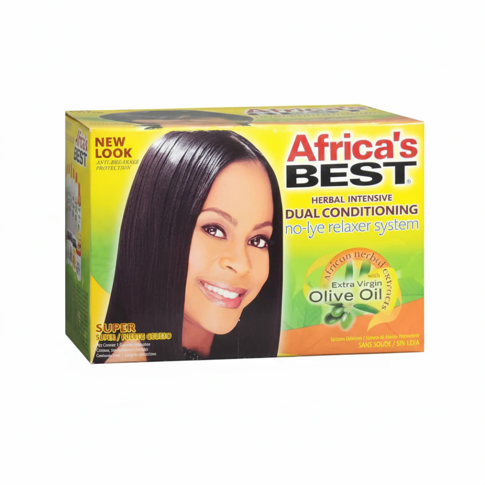 Africa's Best Herbal No Lye Relaxer System 1 Application – Super | Straight & Conditioned Hair
