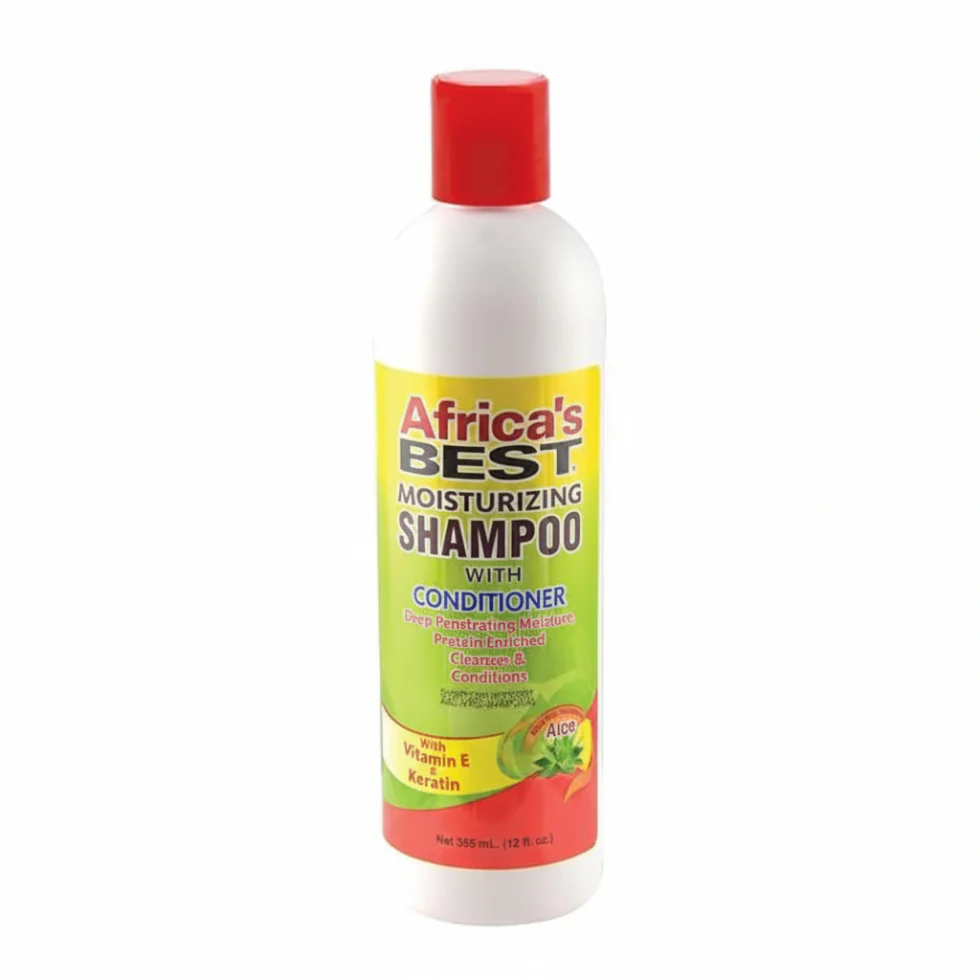 Africa's Best Moisturizing Shampoo With Conditioner 355ml | Hydrate, Detangle & Nourish Hair