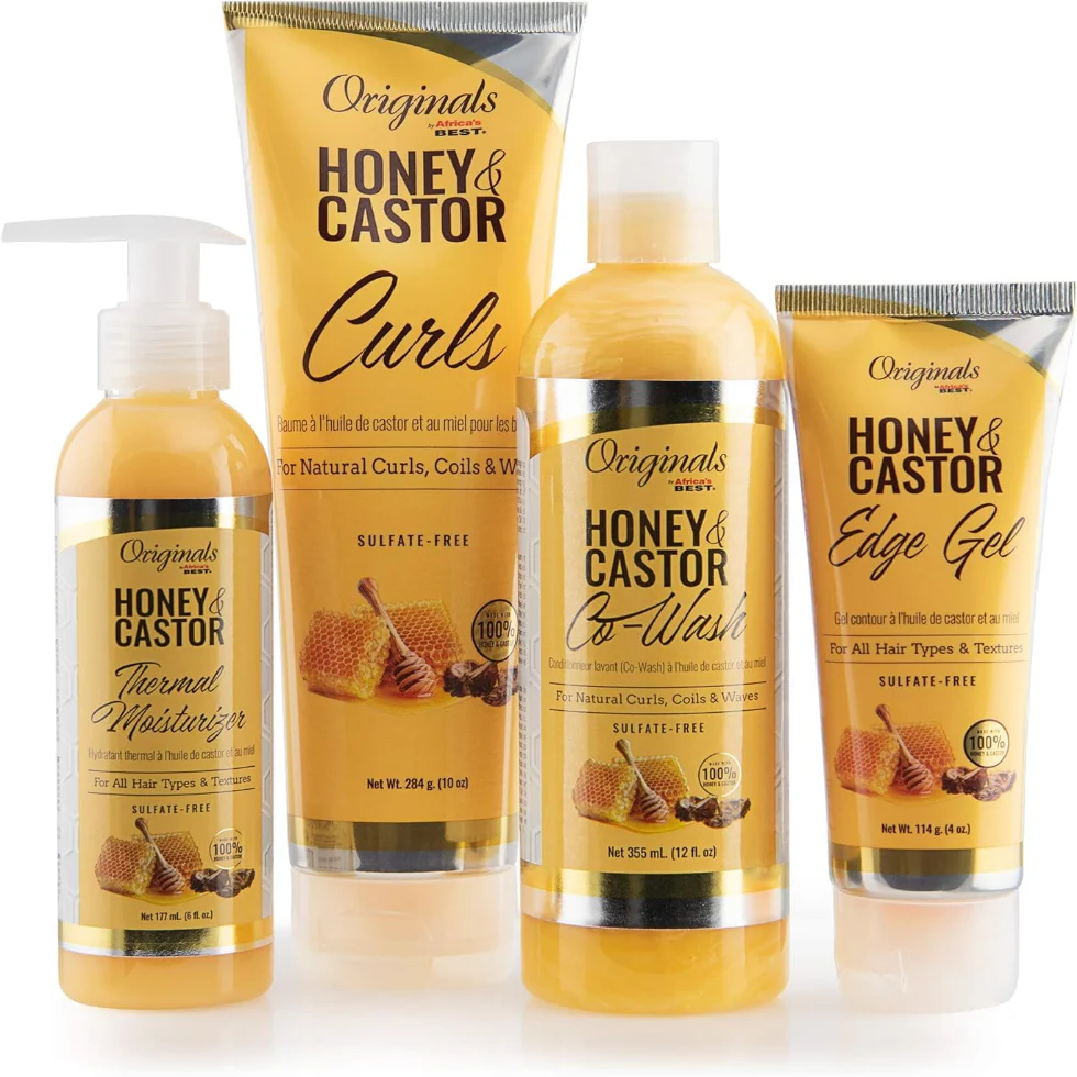 Africa's Best Originals Honey & Castor Co-Wash 355ml | Sulfate-Free Curl Cleanser - Image 3