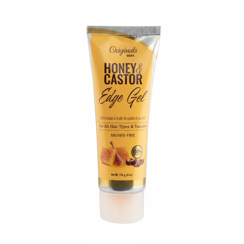 Originals by Africa’s Best Honey & Castor Edge Gel 114g | Strong Hold & Shine