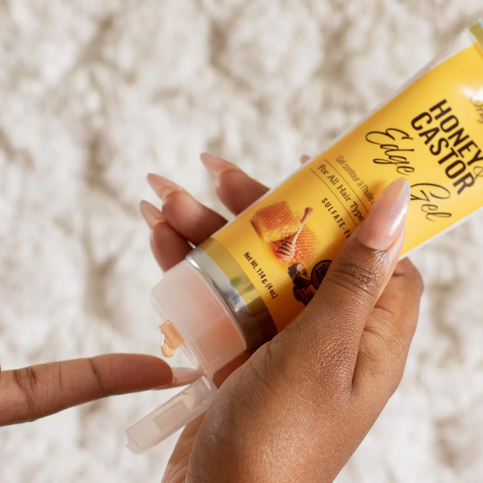Originals by Africa’s Best Honey & Castor Edge Gel 114g | Strong Hold & Shine - Image 3