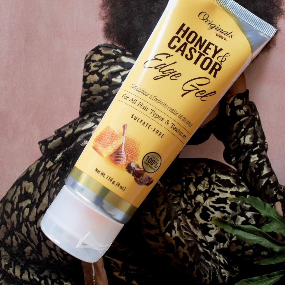 Originals by Africa’s Best Honey & Castor Edge Gel 114g | Strong Hold & Shine - Image 5