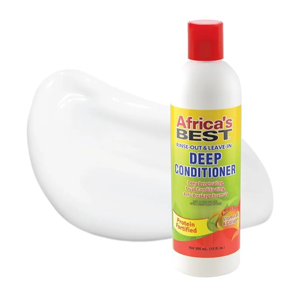 Africa's Best Rinse Out & Leave-In Deep Conditioner 355ml | Hydrate & Strengthen Hair - Image 2