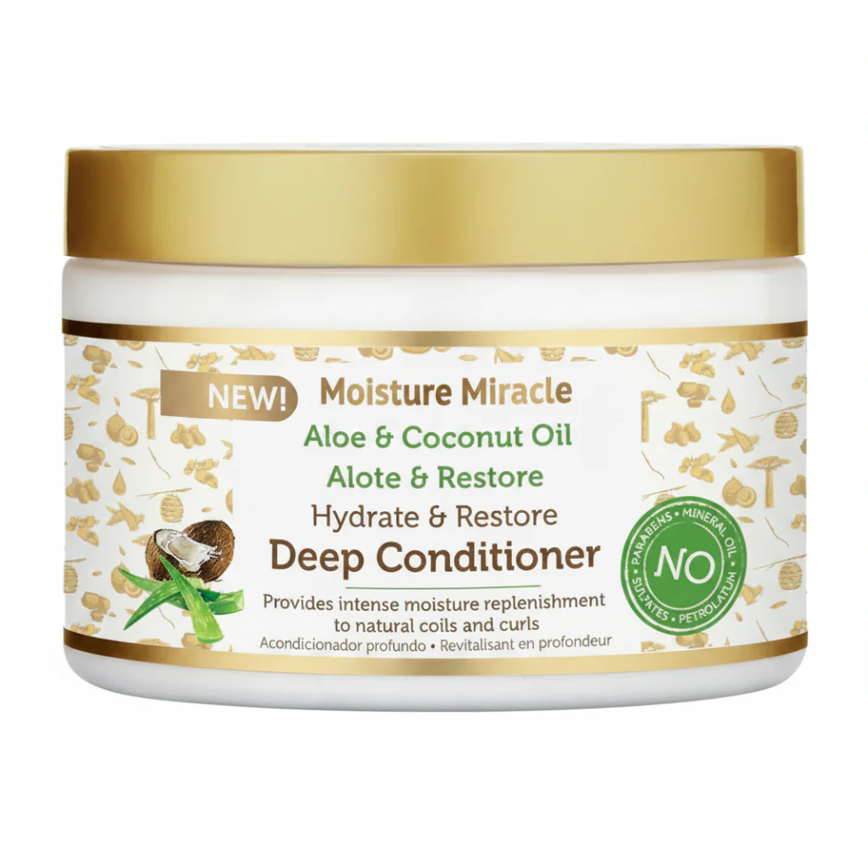 African Pride Aloe & Coconut Oil Deep Conditioner – 340g Hydrate & Restore Curls