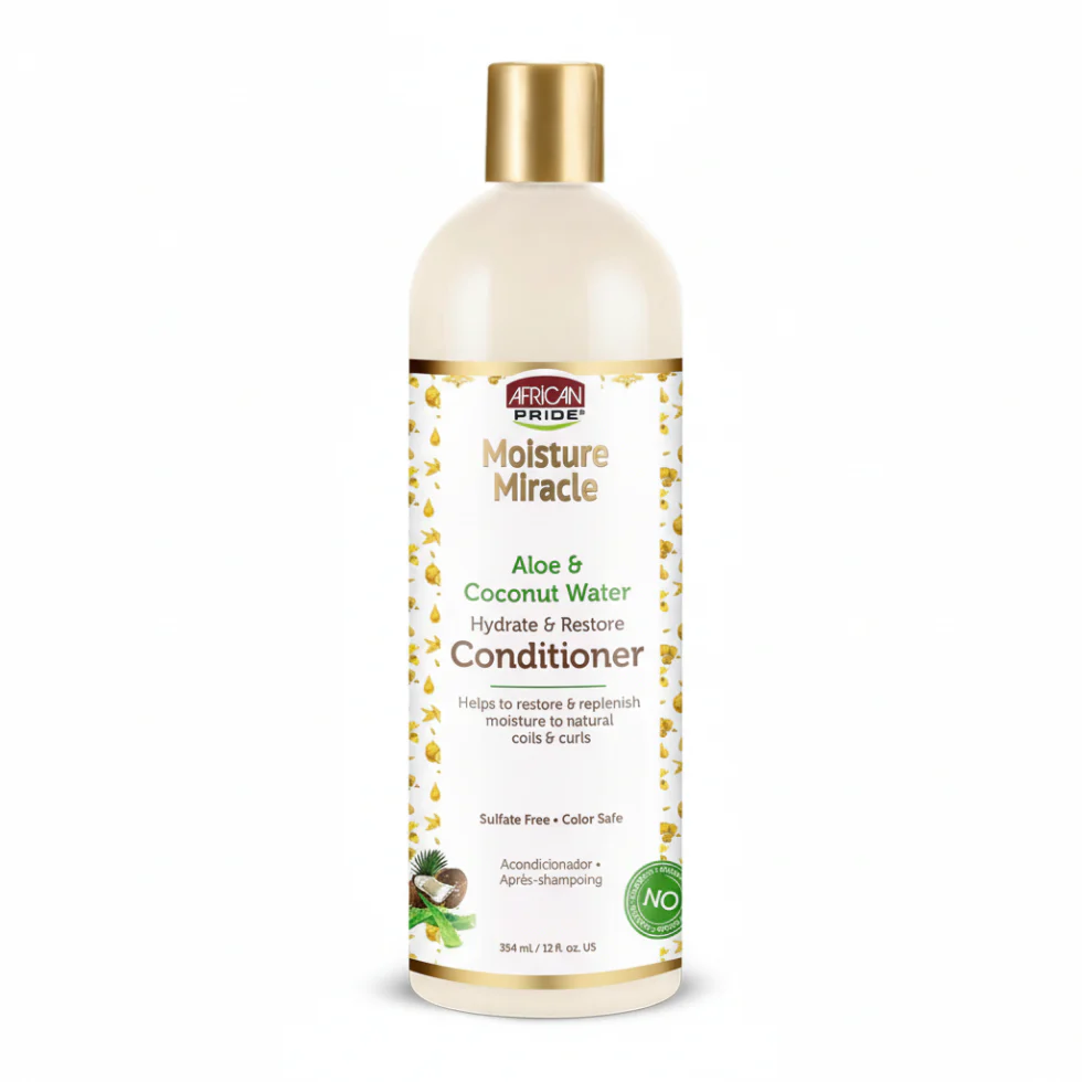 African Pride Aloe & Coconut Water Conditioner – 12oz Hydrate & Restore
