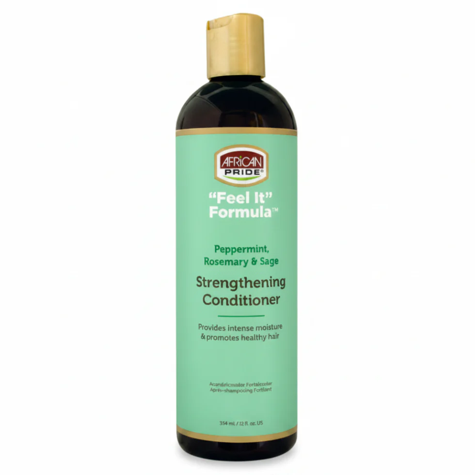 African Pride Feel It Formula Peppermint & Rosemary Strengthening Conditioner – 12oz