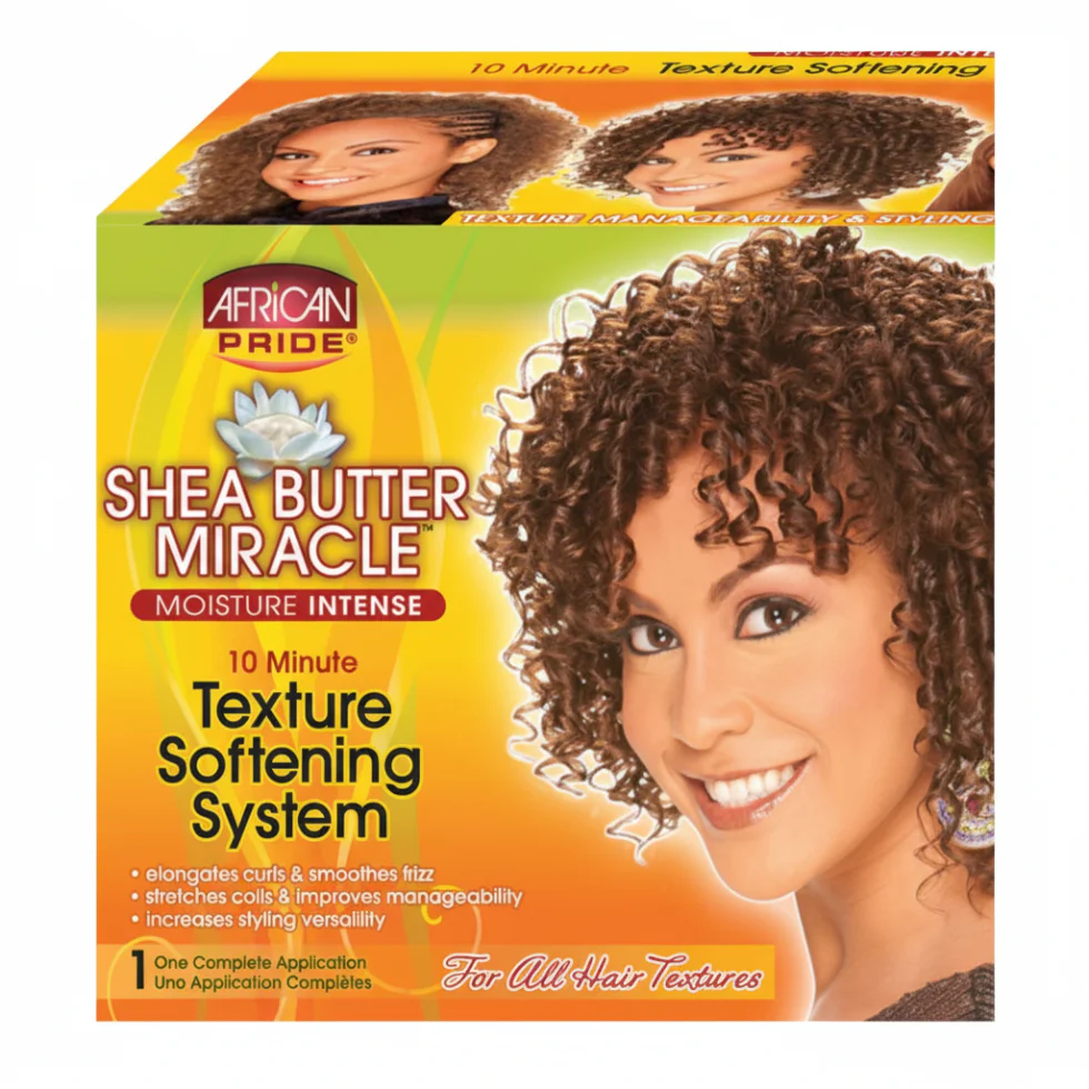 African Pride Shea Butter Miracle Softening System 1 Application | Elongate Curls