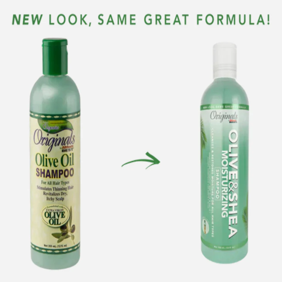 Africa's Best Olive & Shea Moisturizing Shampoo 355ml | Hydrate, Strengthen & Promote Hair Growth - Image 2