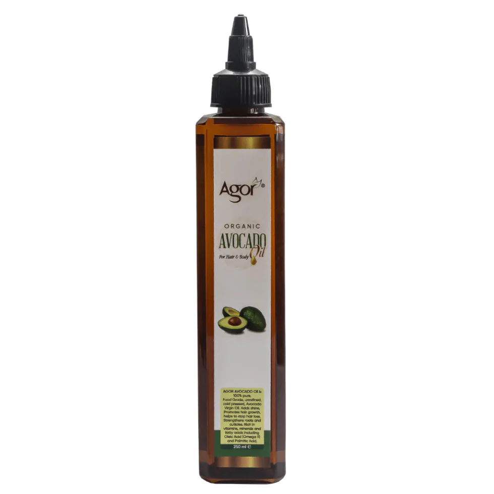 Agor Organic Avocado Oil 250ml | Hair & Body Deep Moisture & Repair
