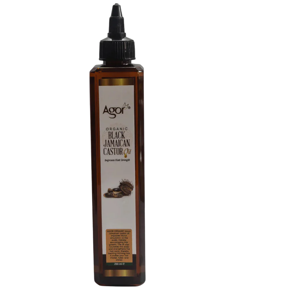Agor Organic Black Jamaican Castor Oil 250ml | Hair Strength & Growth Care