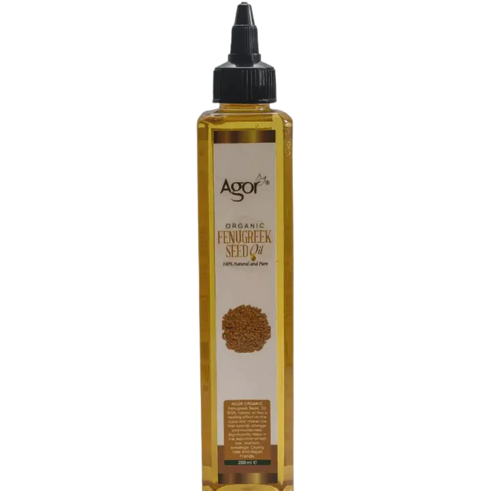 Agor Organic Fenugreek Seed Oil 250ml | Hair Growth Scalp & Skin Nourishing Oil