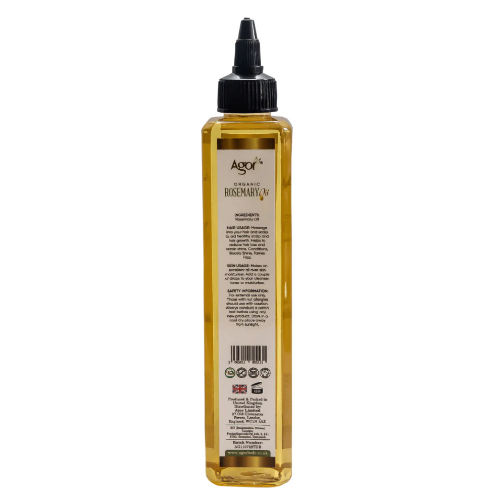 Agor Organic Rosemary Oil 250ml | Hair Growth & Skin Rejuvenation Nutrient Oil - Image 2