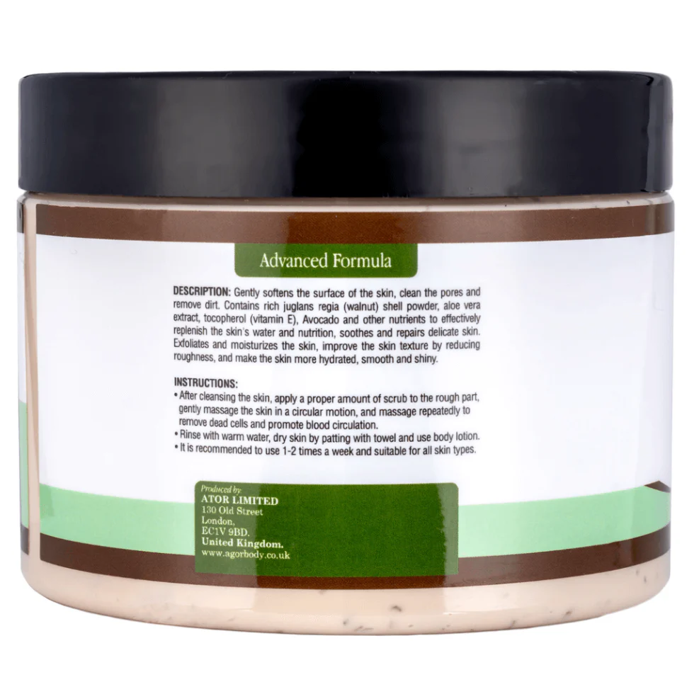 Agor Shea Butter Scrub 300g | Exfoliate Moisturize Smooth Skin Hand & Body Care - Image 2