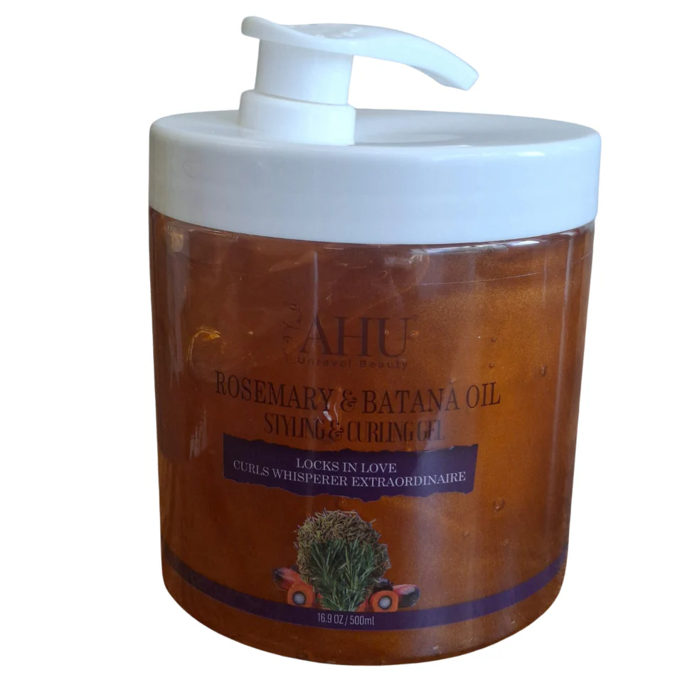 AHU Rosemary & Batana Oil Curling Gel 500ml | Define Curls & Frizz Control - Image 5