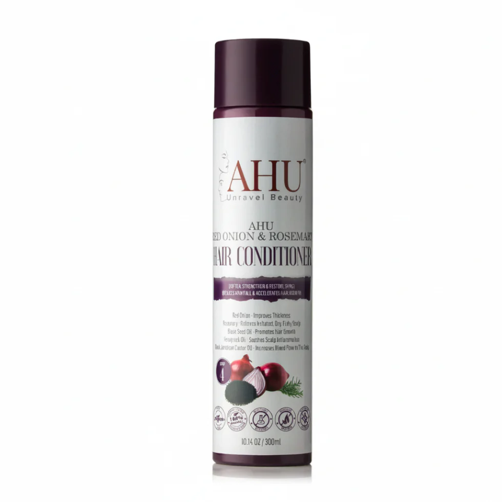 AHU Red Onion & Rosemary Conditioner 300ml | Smooth, Strengthen Hair