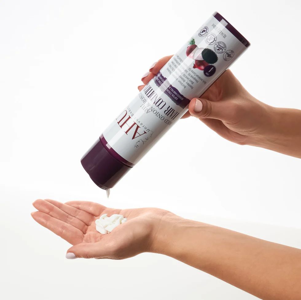 AHU Red Onion & Rosemary Conditioner 300ml | Smooth, Strengthen Hair - Image 2