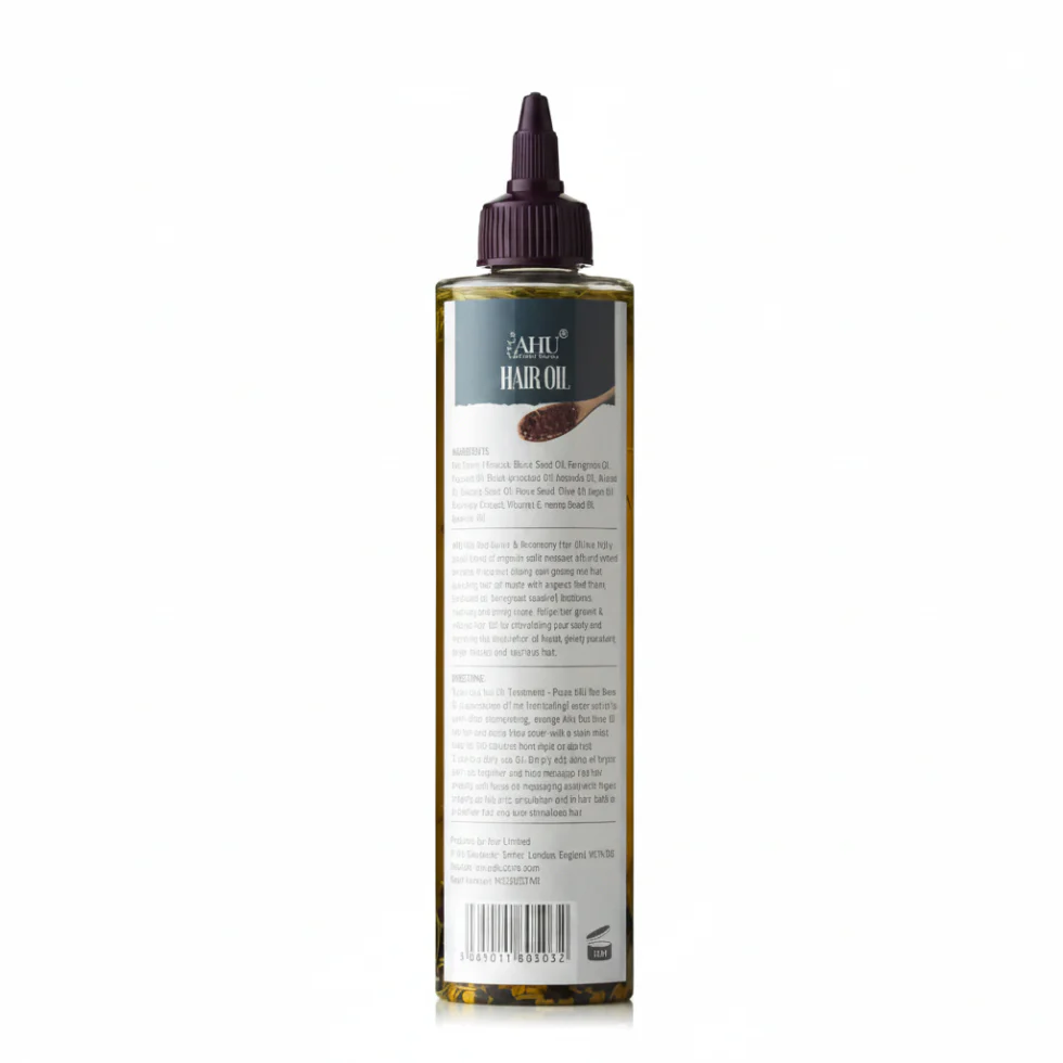 AHU Red Onion & Rosemary Hair Oil 300ml | Hair Growth & Hair Fall Control - Image 3