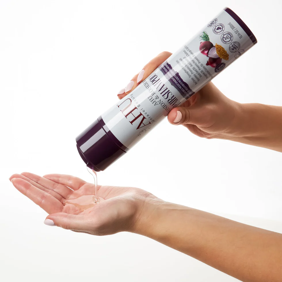 AHU Red Onion & Rosemary Shampoo 300ml | Strengthen & Hair Growth Care - Image 2