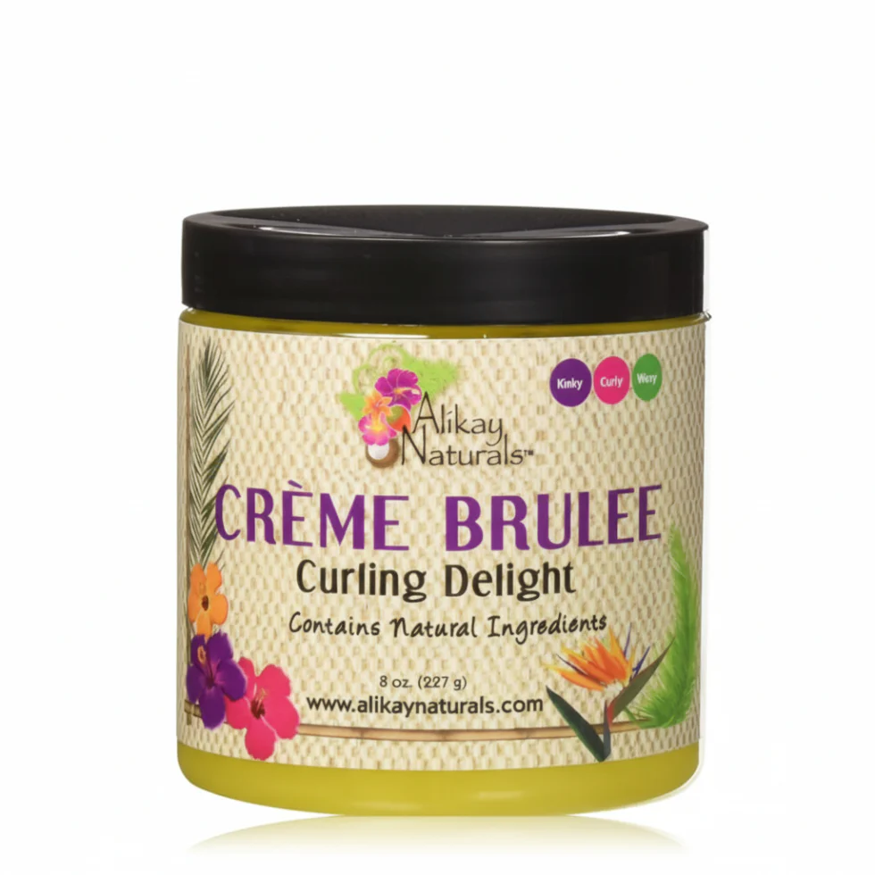 Alikay Naturals Creme Brulee Curling Delight 8oz | Define & Hydrate Curls