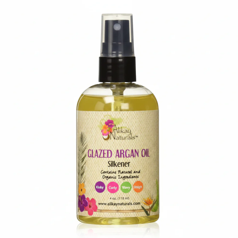 Alikay Naturals Glaze Argan Hair Silk 4oz | Shine Serum & Frizz Control