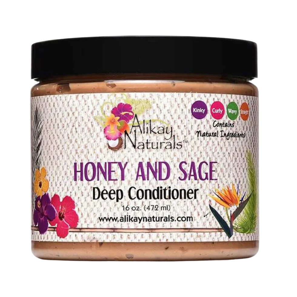 Alikay Naturals Honey & Sage Deep Conditioner 8oz | Moisture & Repair