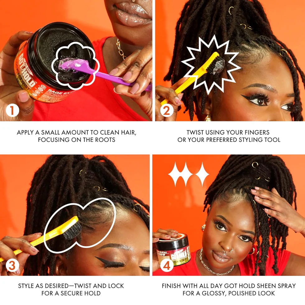 All Day Got Hold Lock N Twist Gel 10oz | Maximum Hold Locs & Twists - Image 2