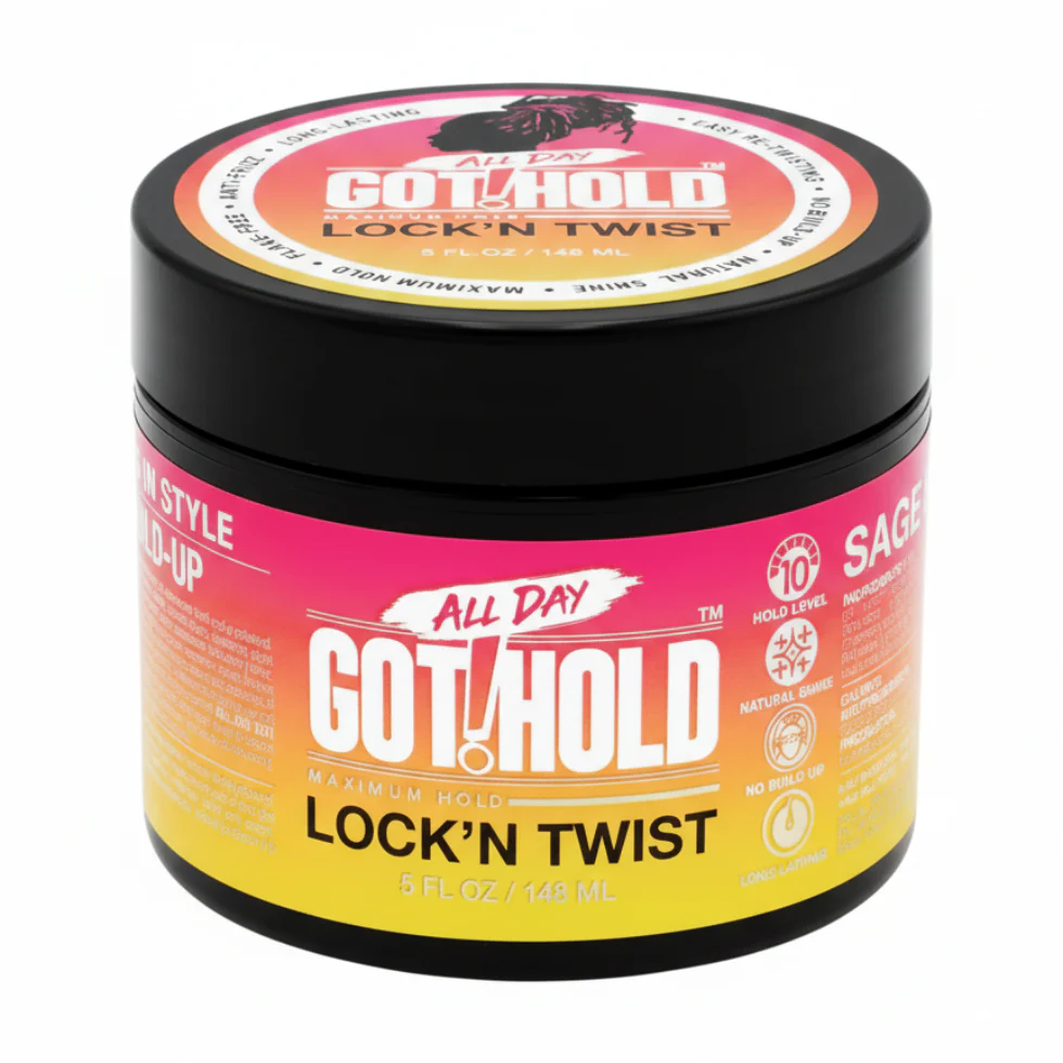 All Day Got Hold Lock N Twist Gel 5oz | Maximum Hold for Locs & Twists