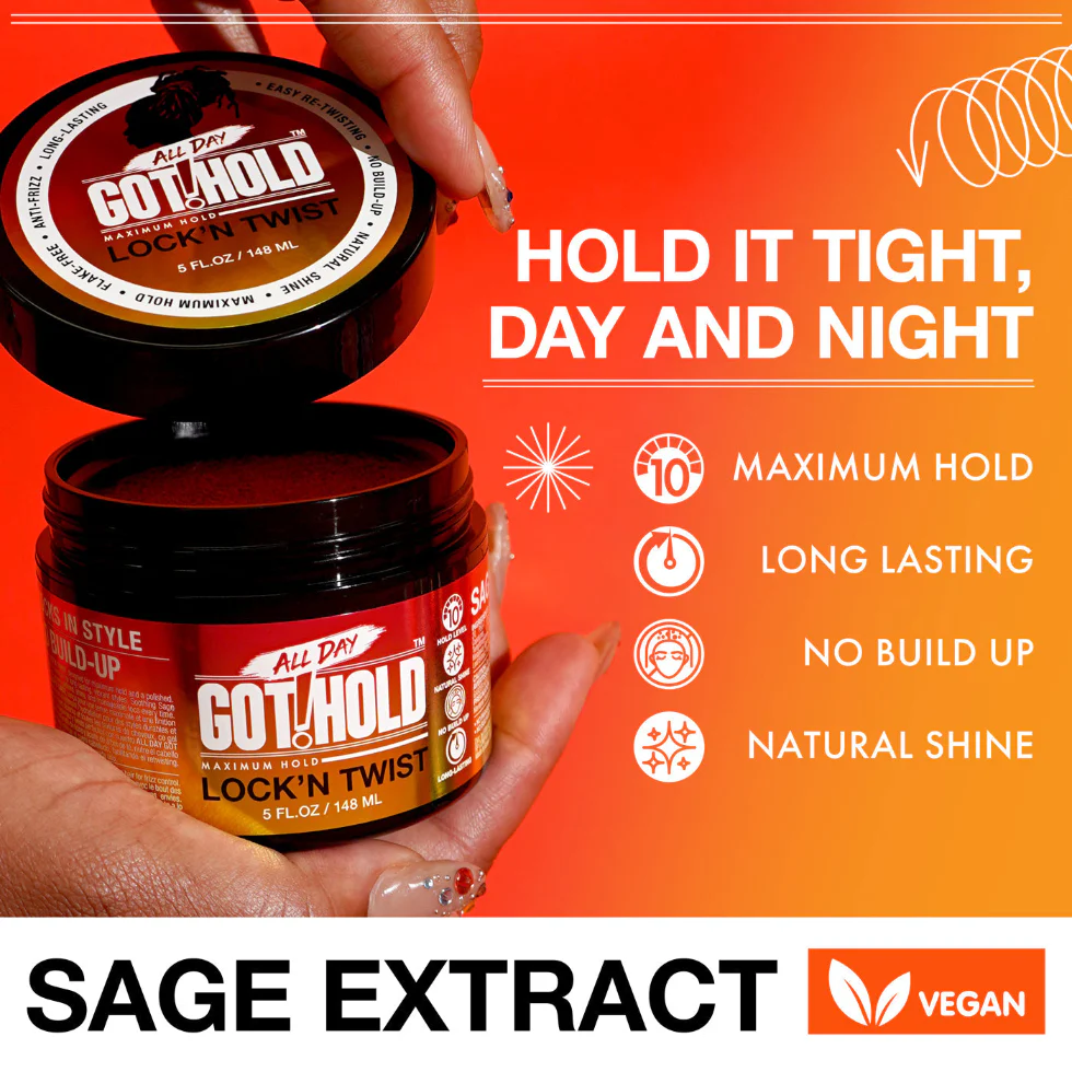 All Day Got Hold Lock N Twist Gel 5oz | Maximum Hold for Locs & Twists - Image 3
