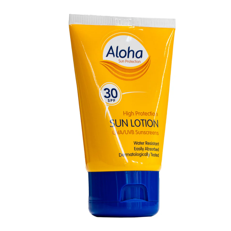 Aloha SPF30 Travel Sun Lotion 50ml | UVA UVB Protection