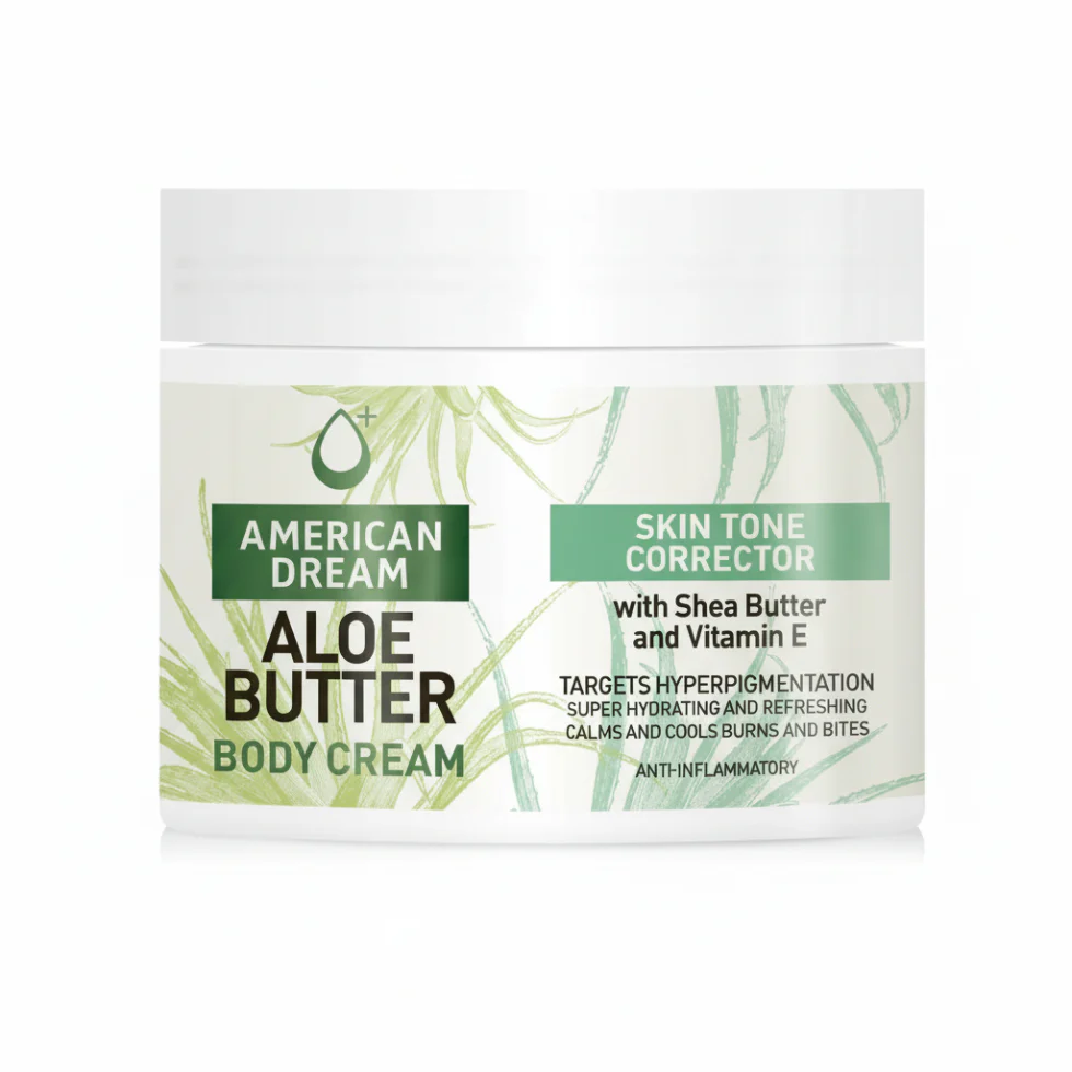 American Dream Aloe Butter Skin Tone Corrector Cream 500ml | Brighten & Hydrate