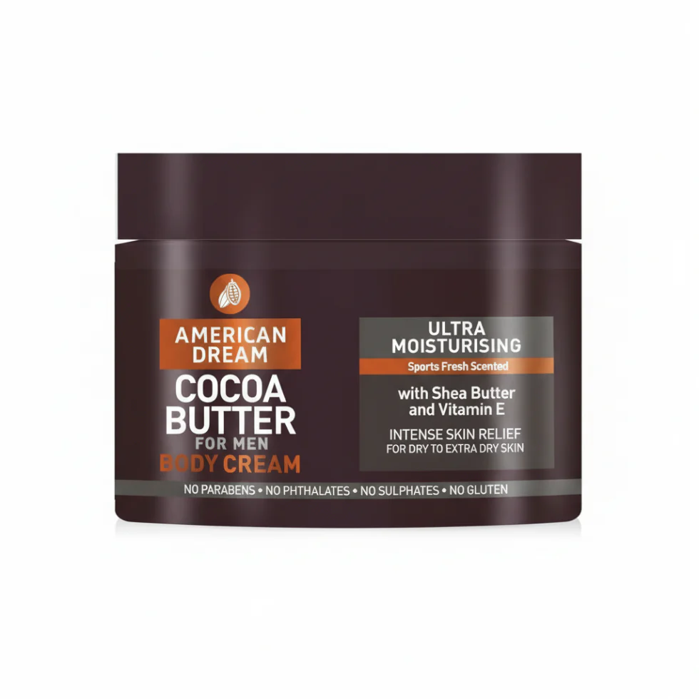 American Dream Cocoa Butter Body Cream for Men 500ml | Hydrating Skin Care