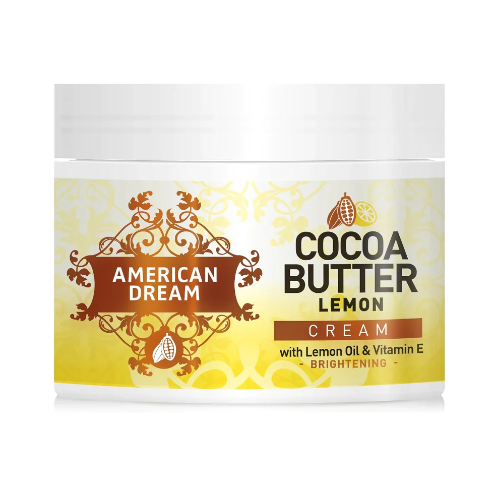 American Dream Cocoa Butter Lemon Cream 500ml | Brightening Lemon Oil & Vitamin E