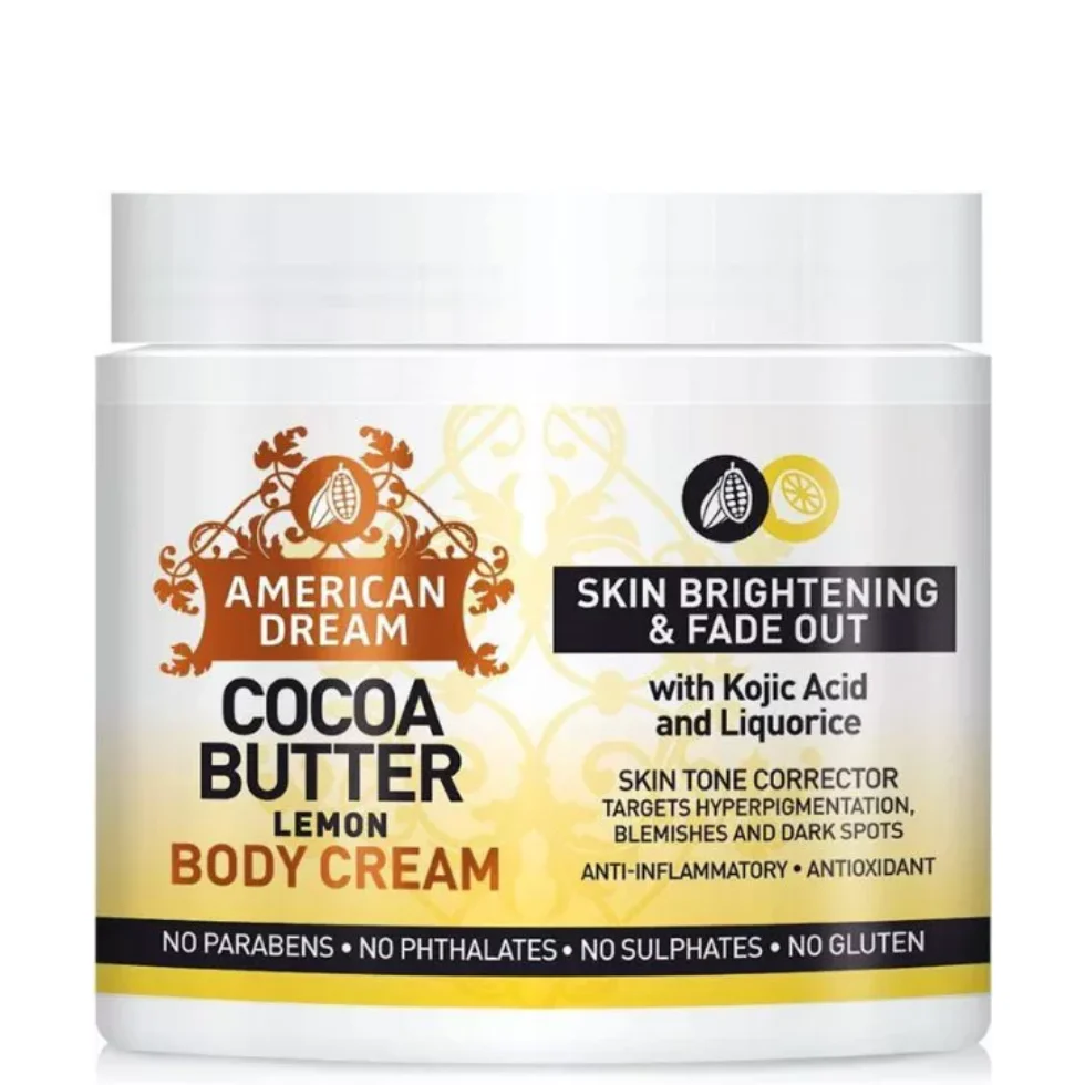 American Dream Lemon Cocoa Butter Cream 500g | Brightening & Fade Out Skin Care
