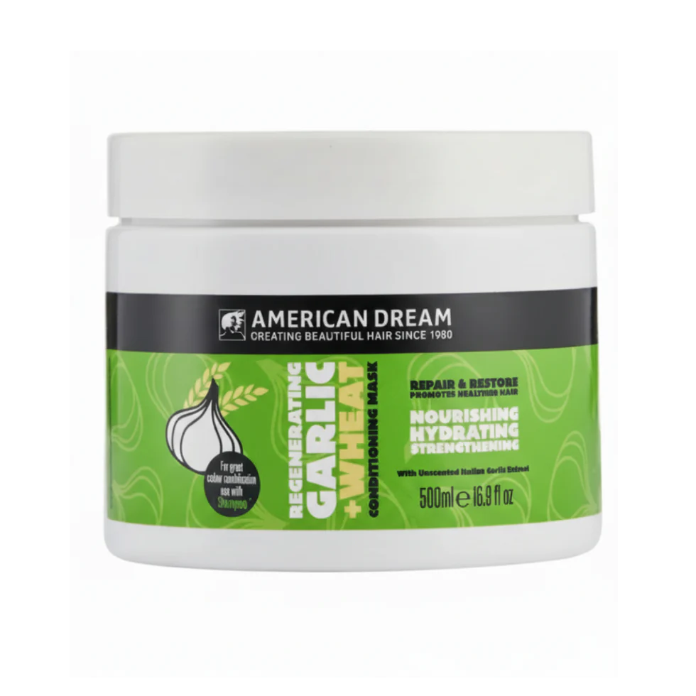 American Dream Garlic + Wheat Hair Mask 500ml | Strengthen & Repair Damaged Hair