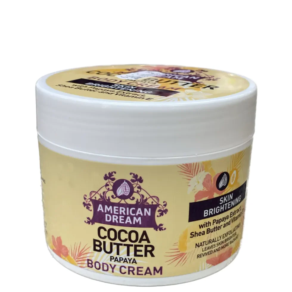 American Dream Cocoa Butter Papaya Body Cream 500ml | Brightening Glow Care