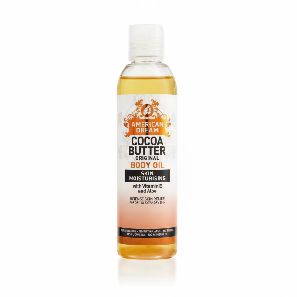 American Dream Cocoa Butter Body Oil 200ml | Moisturize, Soften & Natural Glow