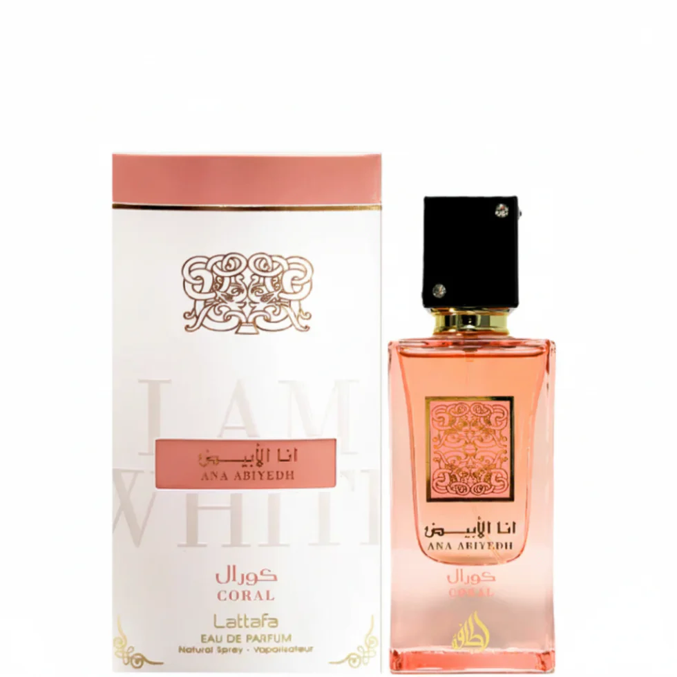 Ana Abiyedh Coral Eau de Parfum 60ml by Lattafa | Unisex Fruity Floral Perfume