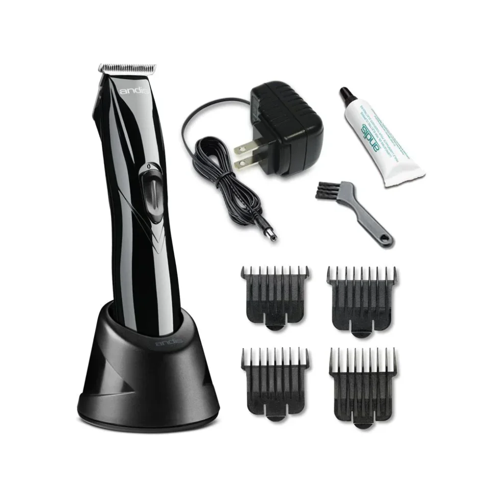 Andis Pro Li Cordless Trimmer Black | T-Blade Precision Hair Trimmer Lithium - Image 2