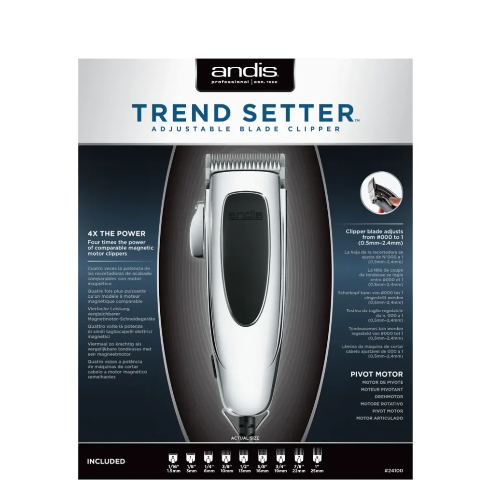 Andis Trend Setter Adjustable Blade Clipper | Pivot Motor Professional Hair Clipper