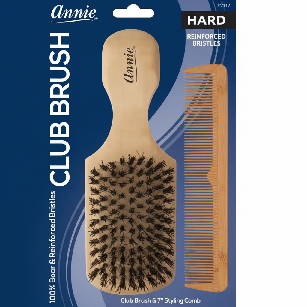 Annie Club Brush REINFORCED Bristles Hard - 2117