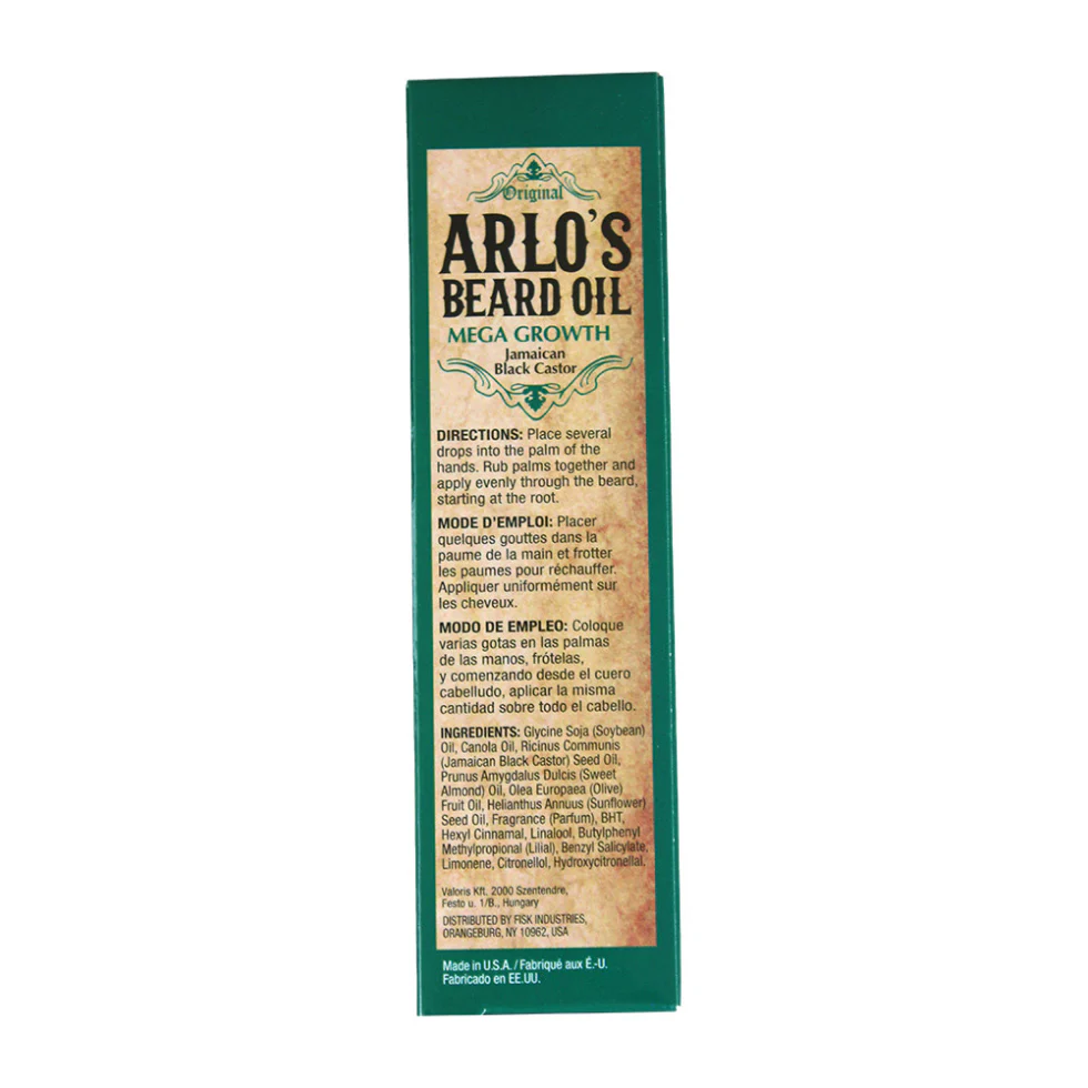 Arlo’s Beard Oil Mega Growth 75ml | Jamaican Black Castor Oil Beard Care - Image 2