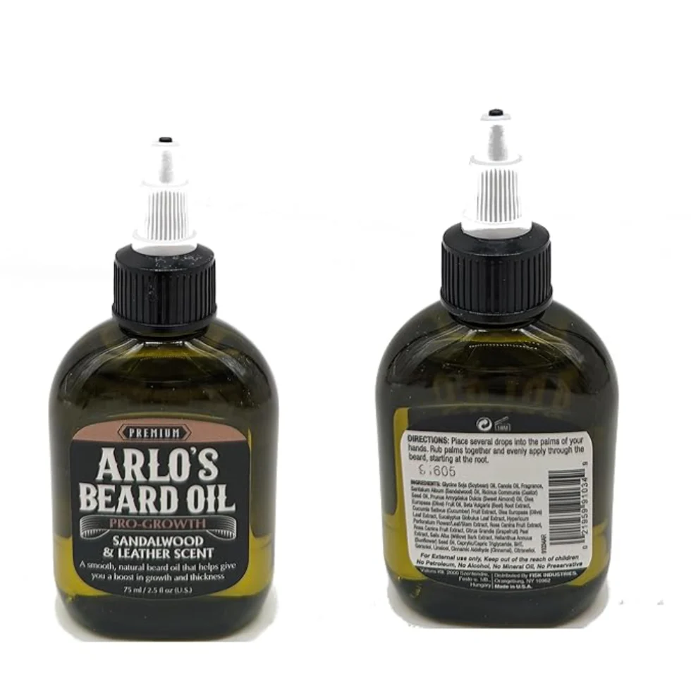 Arlo’s Beard Oil Pro-Growth 75ml | Sandalwood & Leather Beard Care - Image 2