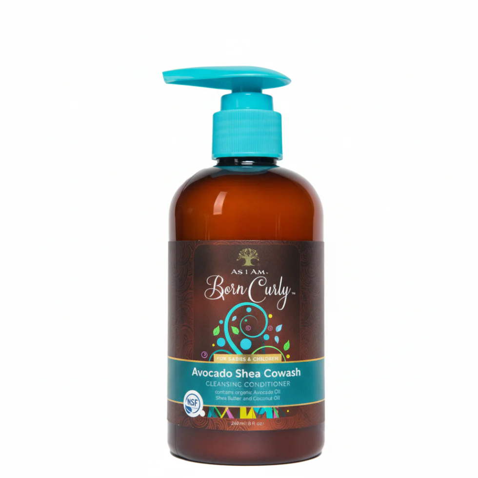 As I Am Born Curly Avocado Shea CoWash 240ml | Kids Gentle Cleanser