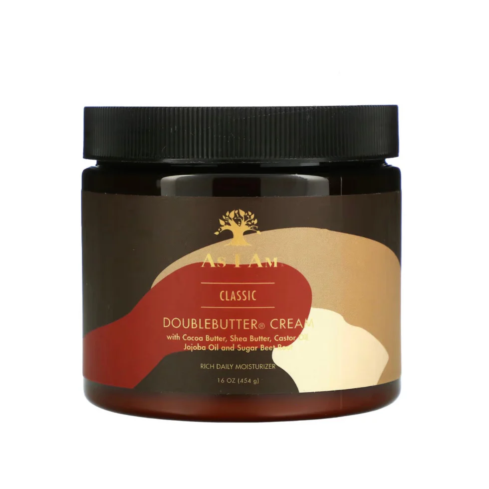 As I Am Double Butter Cream 16oz | Deep Moisture & Shine Hair Care