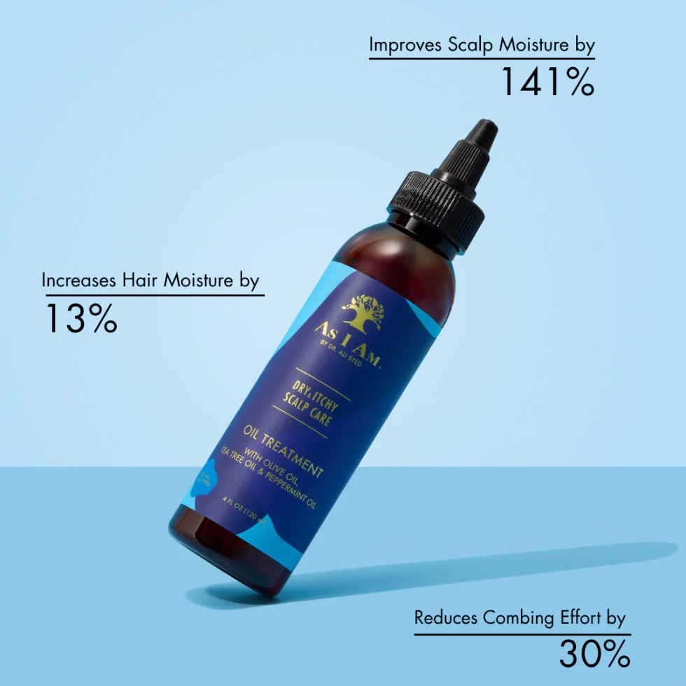 🌿 As I Am Dry & Itchy Scalp Oil Treatment 120ml | Anti-Dandruff Care - Image 2